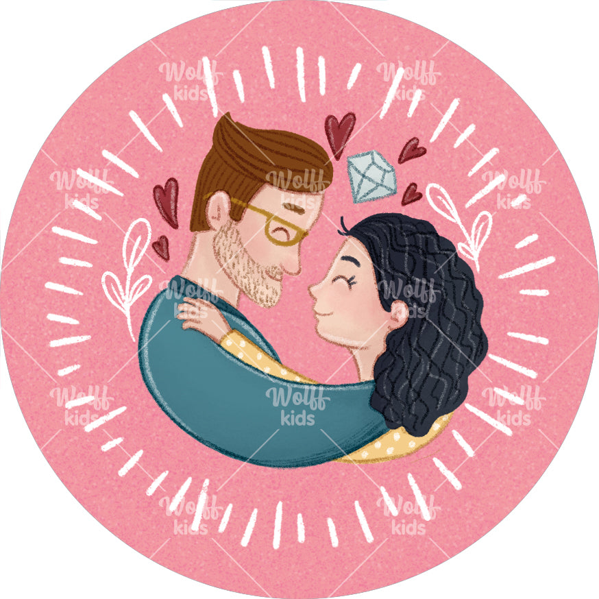 Einzelner Magnet: Diamant- wertvolle Paarzeit oder Datenight